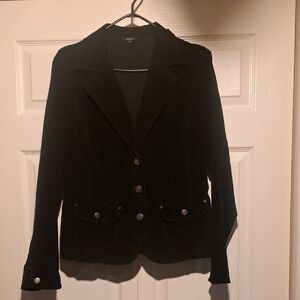 Reitmans Black Women's Blazer with Gold  Buttons
